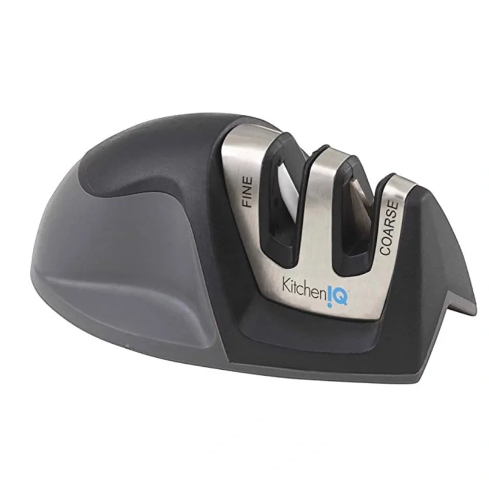 KitchenIQ Compact Knife Sharpener Edge Grip  Kitchen Tool NWT